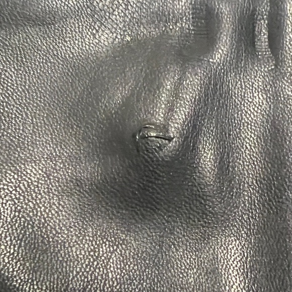 Anne Klein Black faux Leather Pencil Skirt - Picture 3 of 6